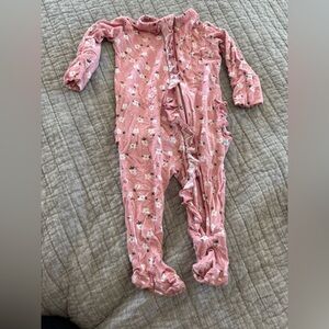 Posh Peanut Pink Floral Newborn Outfit